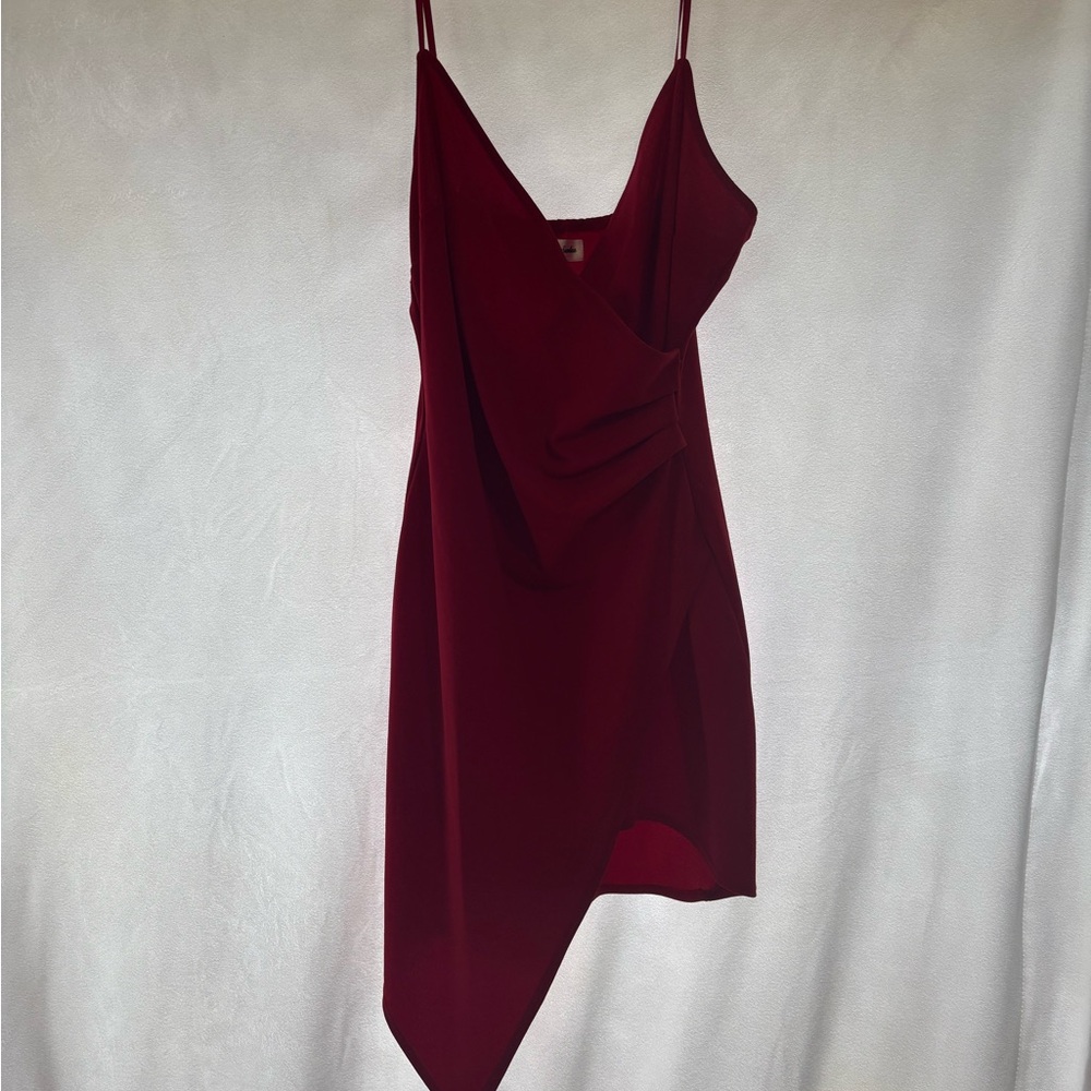 Elegant Burgundy Dress